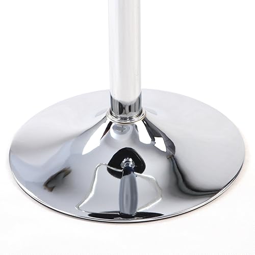 Miniatura 4 de Taburete de bar de cuero sintético ajustable con elevación hidráulica, 2 unidades, color negro  Pack de 2 (150) fabricado por Jersey Seating