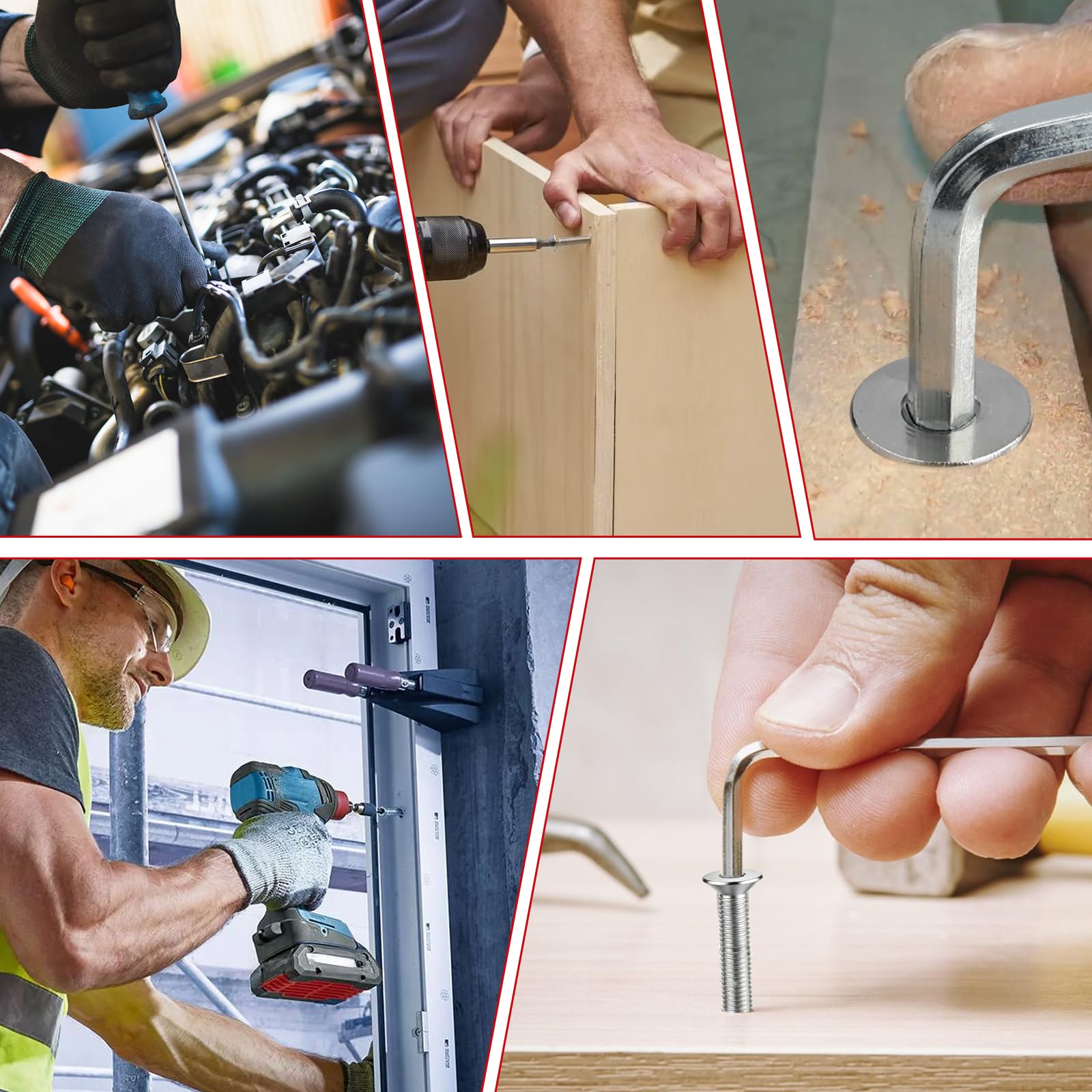 180 Pezzi Vite a Testa Svasata M3x8 mm Viti Acciaio Inossidabile DIN 7991/ISO 10642 Viti a Esagono Incassato Filettatura Metrica Standard per Riparazioni Domestiche