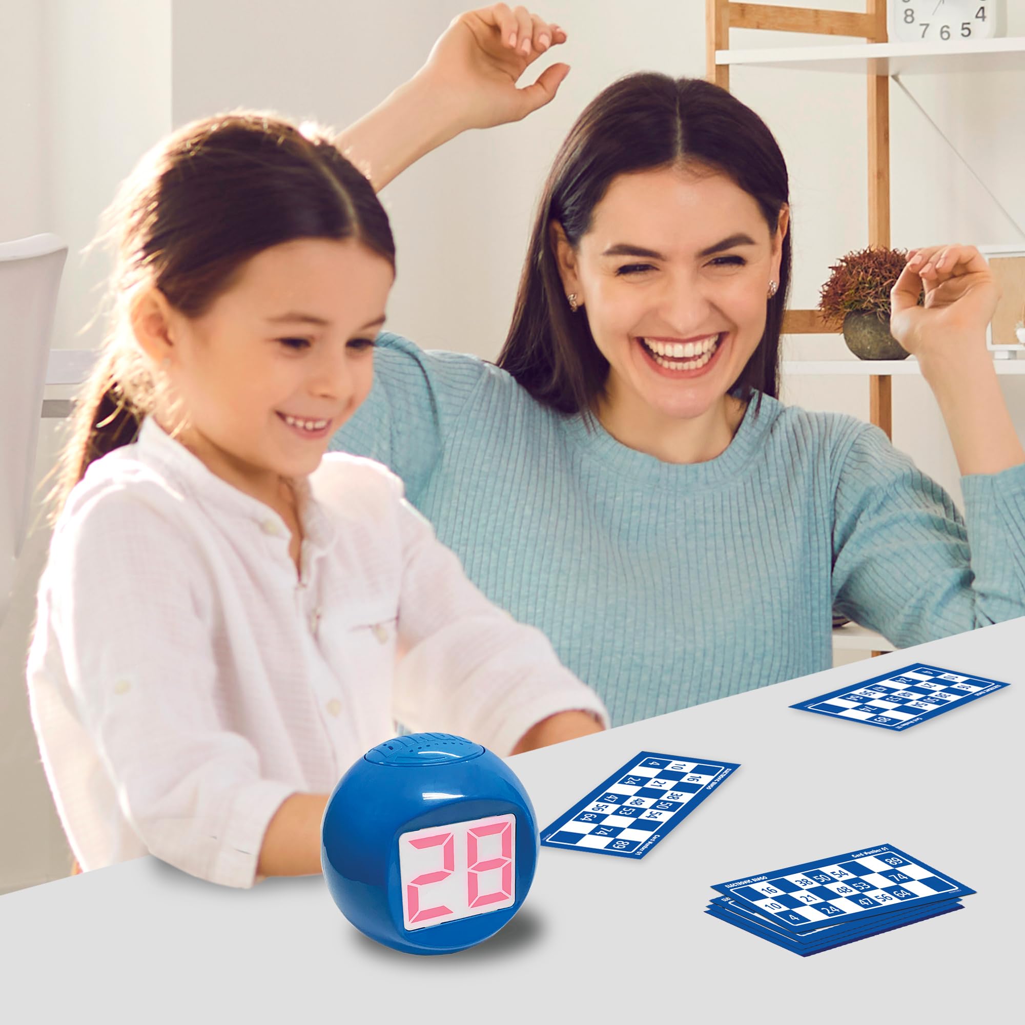 Bizak Electrobingo, Bingo electrónico con Sonido, Juego de Mesa Familiar, para Jugar con Amigos, Regalo de Juego Infantil niños y niñas Desde 4 años de Edad (61832162)