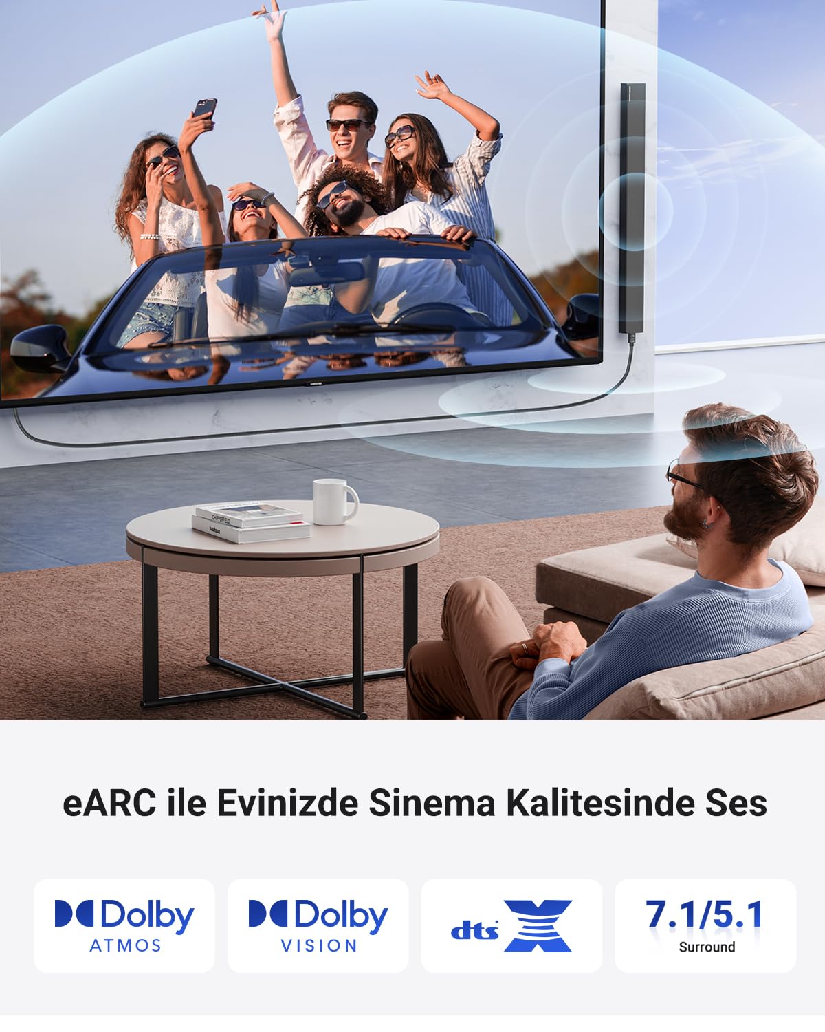 UGREEN 8K HDMI Görüntü Aktarma Kablosu, 1,5 Metre, 40179