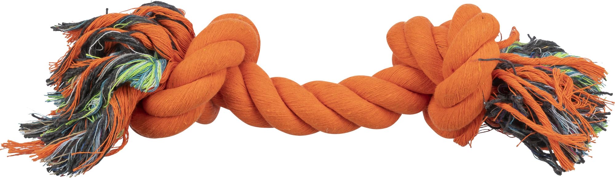 TRIXIE dog rope, 40 cm, orange, cotton-polyester mix, for fetching and tug-of-war