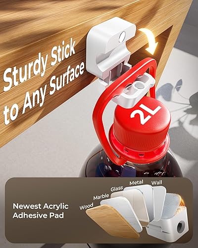 Miniatura 7 de MRGLAS Paquete de 20 organizadores magnéticos de cables para organizar cables, bloqueo 1s, clips para cables de escritorio cable suave ajustable,