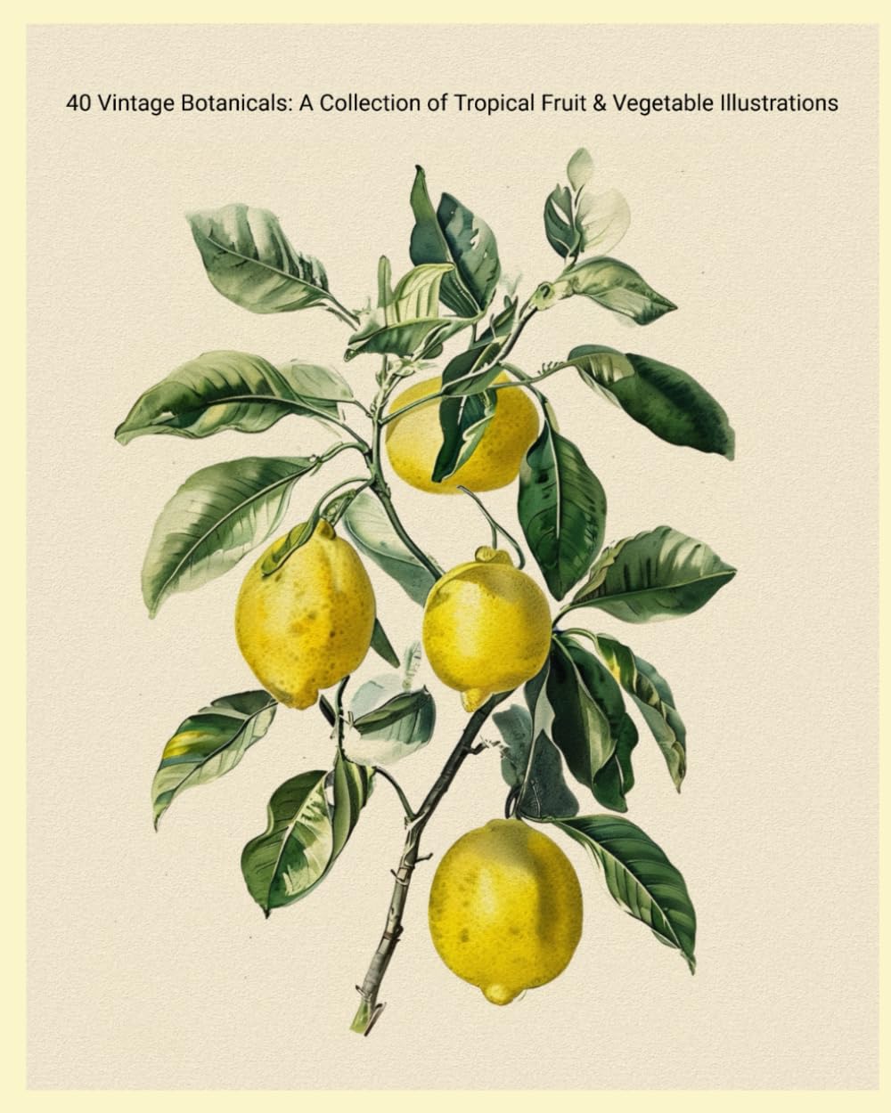 40 Vintage Botanicals: A Collection of Tropical Fruit & Vegetable Illustrations