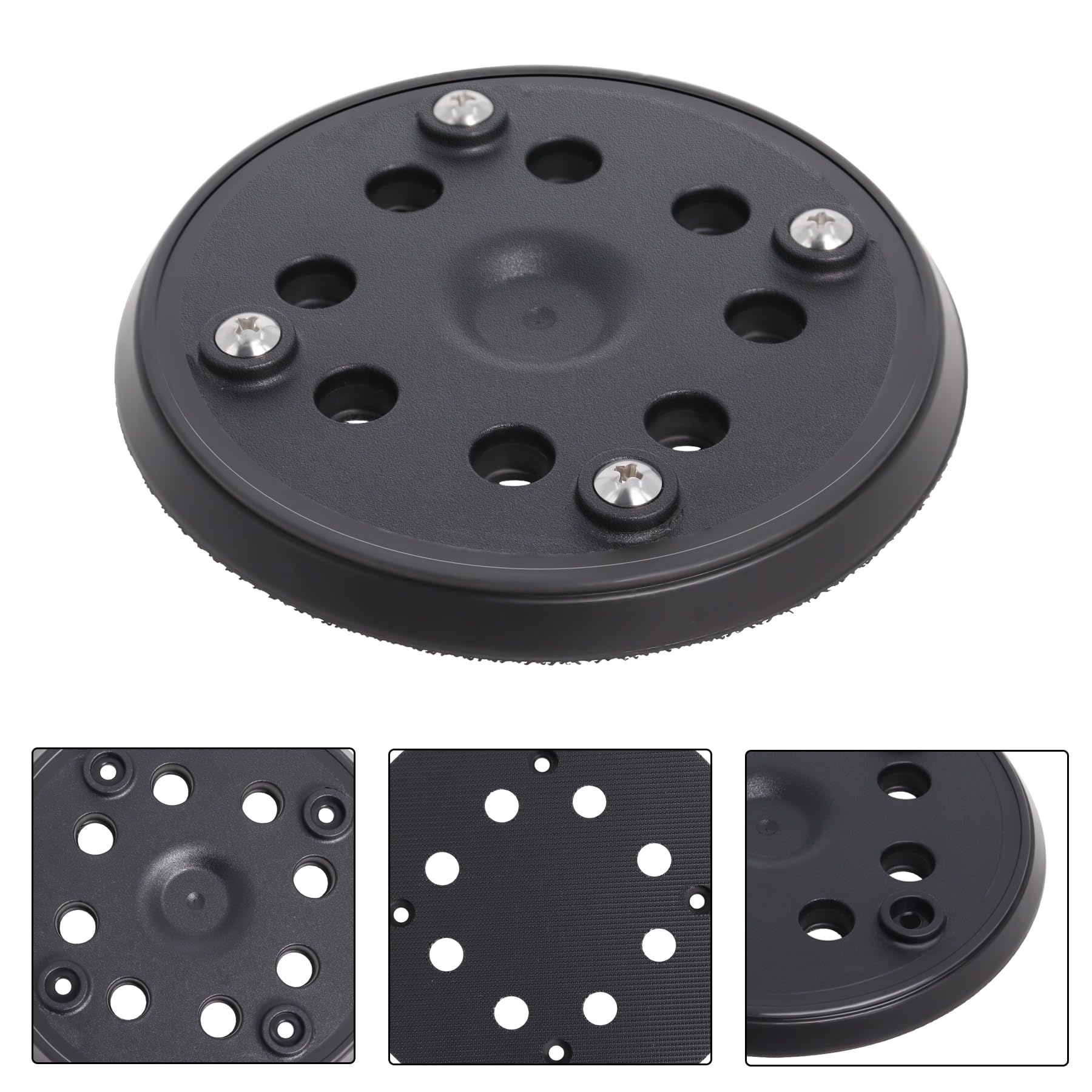 Platorelli Abrasivi 125mm Per Levigatrici Bosch PEX 270 - 2 Pezzi Con Hook E Loop