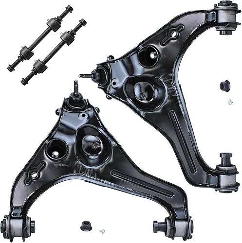 Miniatura 227 de Detroit Axle - Kit de brazos de control delanteros de 4 piezas para Nissan Cube 2009-2014, Nissan Versa 2007-2012 2 brazos de control inferiores con