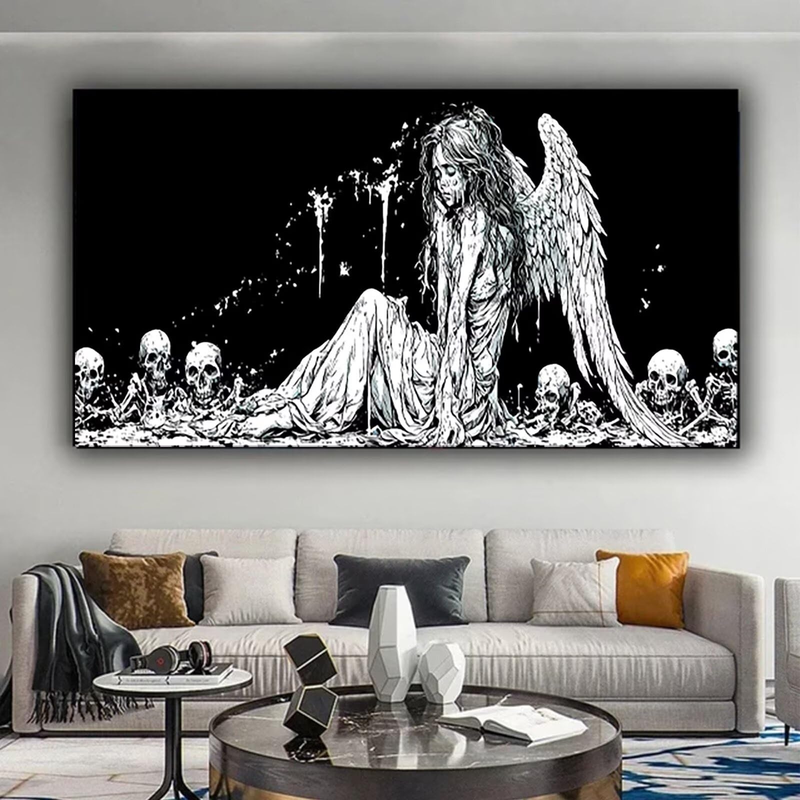 Malen nach Zahlen Kinder Karikatur Malen Nach Zahlen Erwachsene, Geschenke für Mädchen Junge Bastelset Set, Malen nach Zahlen Hexe | Malen nach Zahlen Ohne Rahmen, (60x120cm) Bastelset Erwachsene 5-G