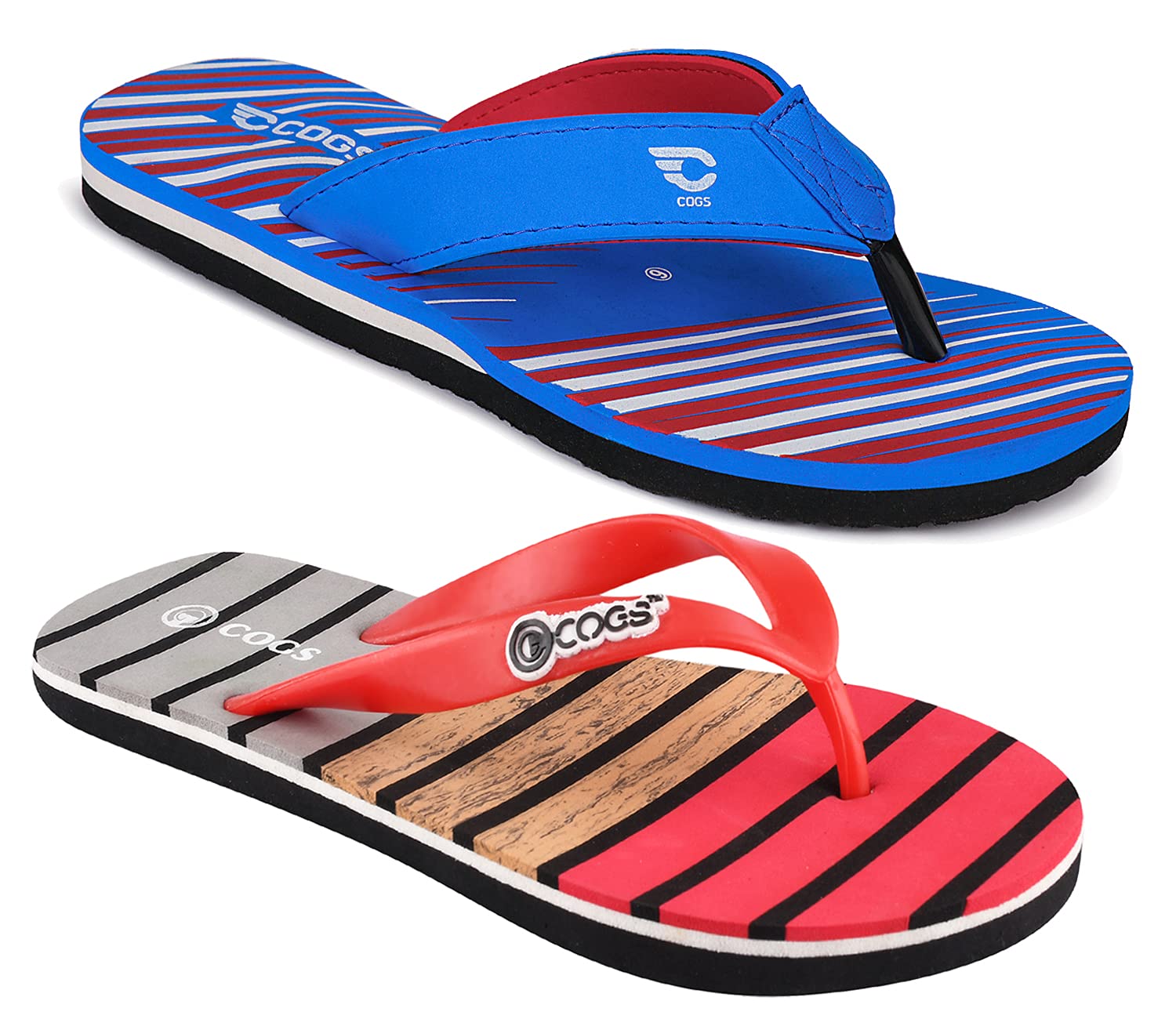 Cogs Combo Pack of 2 Multicolor Comfortable Slippers & Flip Flops for Mens (Combo-(2)-701-709) (B097Y4T6SS) Amazon Price History, Amazon Price Tracker