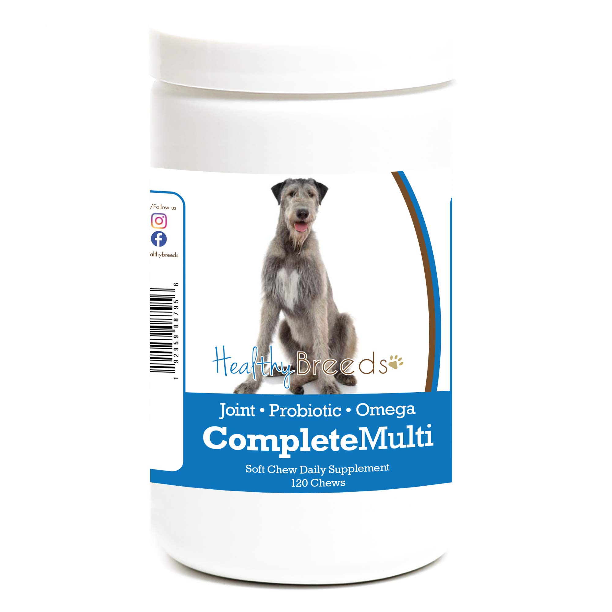 Healthy Breeds Irish Wolfhound All In One Multivitamin Soft Chew 120 Count