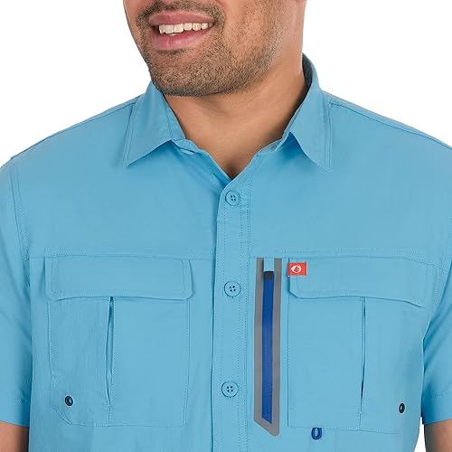 Miniatura 2 de The American Outdoorsman Blackfoot River - Camiseta de pesca de manga corta para hombre