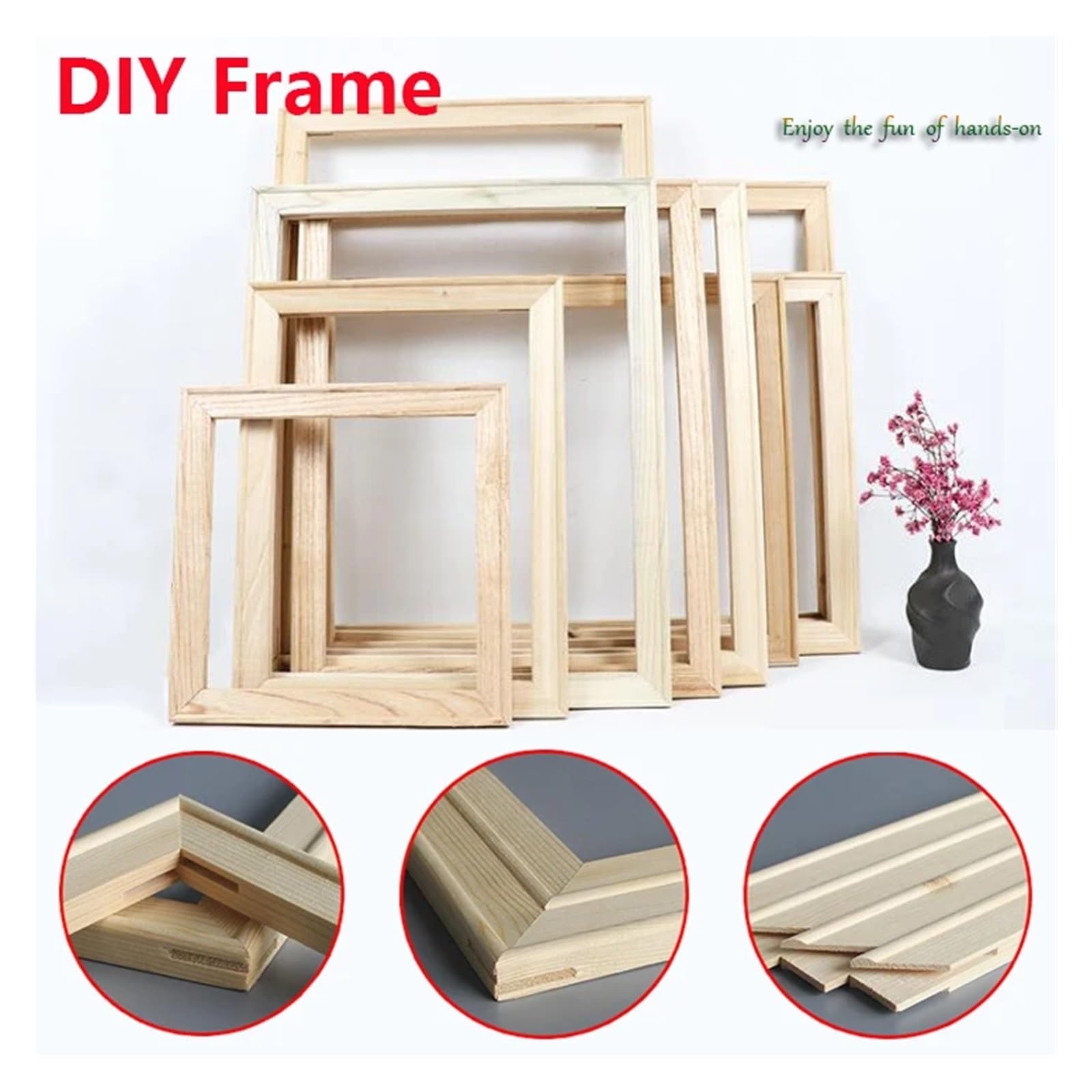 Amazon.co.jp: 40 × 50 センチメートル木製フレームキャンバス油絵数字