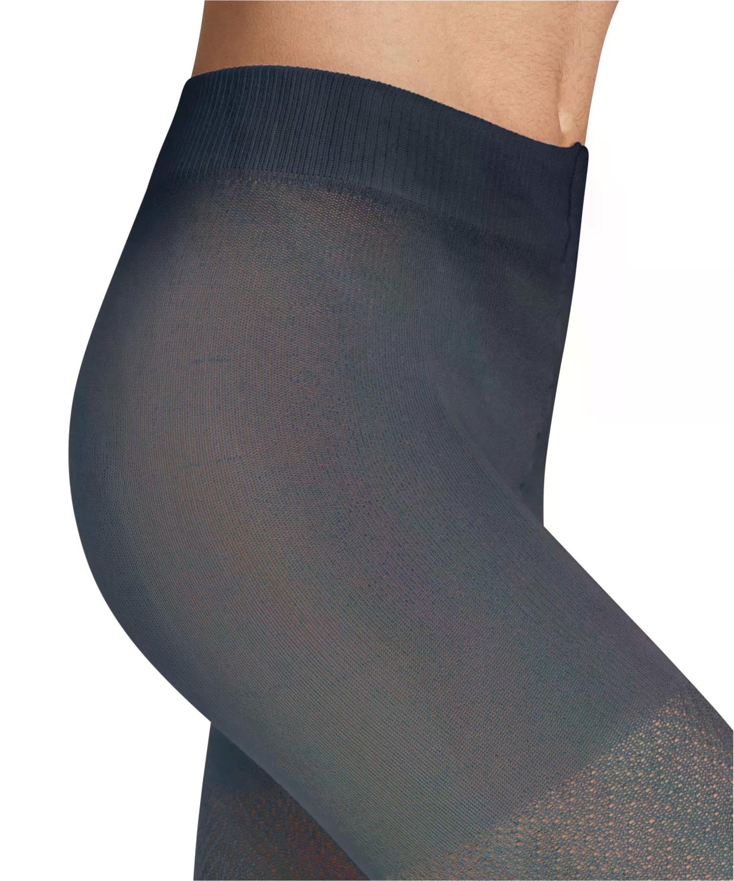 FALKE Kobiety Rajstopy Fable Estate W Ti wełna grube z wzorem 1 Sztuka, Niebieski Space Blue 6116, 36-38