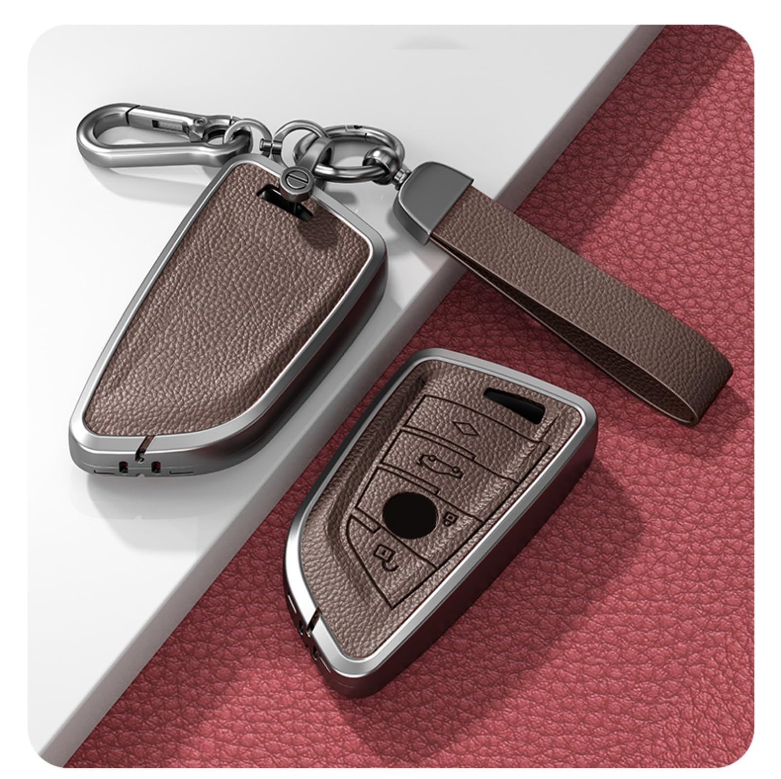 Key Fob Cover for BMW - Fits X1 (F48), X2 (F39), X3, X4, X5 (F15), X6 (F16), 118i, 218i,…