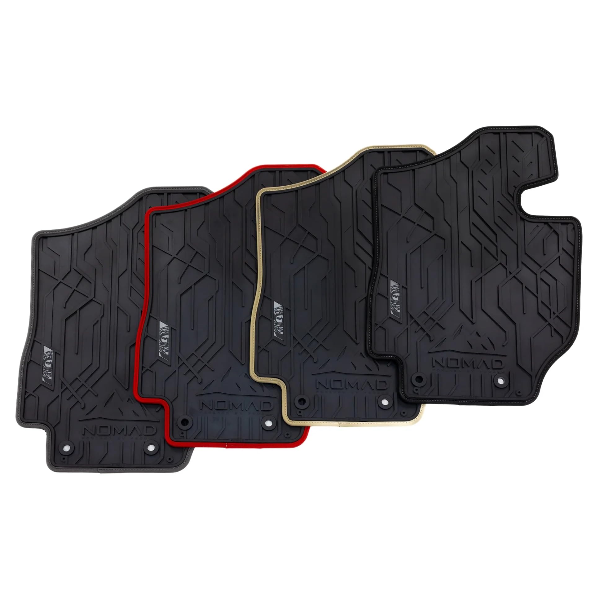 MOTOS Gummimatten vorne passend für Opel Astra H 2004-2014 erste Sitzreihe Robuste und flexible Fussmatten Auto, kompatibel mit Befestigungssystem, Eingebaute Stopper, Praktische Ränder, Rutschfeste R