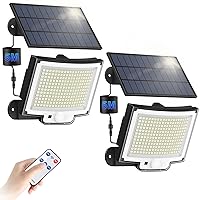 Topabol Luce Solare Led Esterno con Sensore di Movimento [228LED/3Modes] con Telecomando