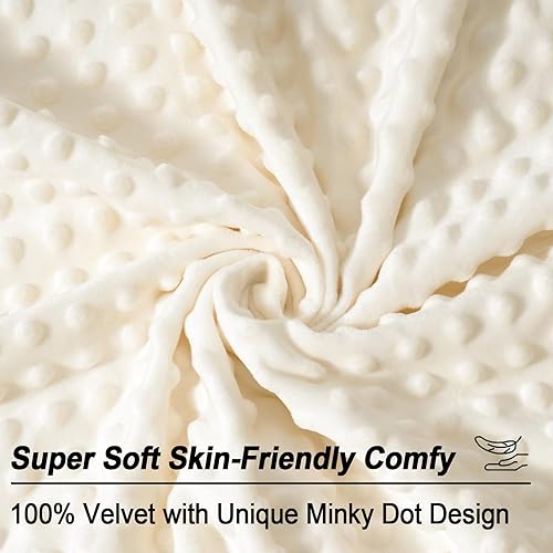 Miniatura 10 de PHF Minky - Funda de almohada de lunares de 20 x 20 pulgadas, paquete de 2 fundas de cojín de terciopelo real de burbujas de Minky suave, acogedora,