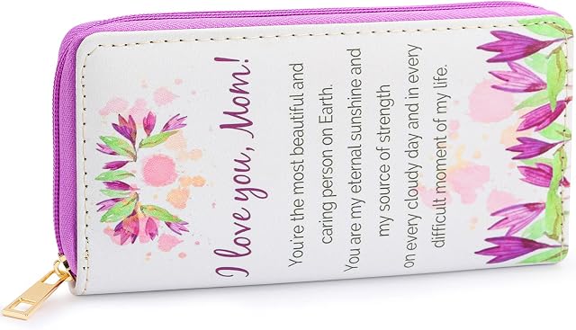 Gifts for Mom TENVAVA Purses for Mother Gifts Ladies Purse Coin Purse with Multiple Card Slots and Roomy Compartment Present for Women