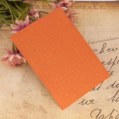 Miniatura 4 de ZFPARTY Carpetas en relieve de plástico de pared de ladrillo para bricolaje Scrapbooking papel artesaníafabricación de tarjetas suministros de