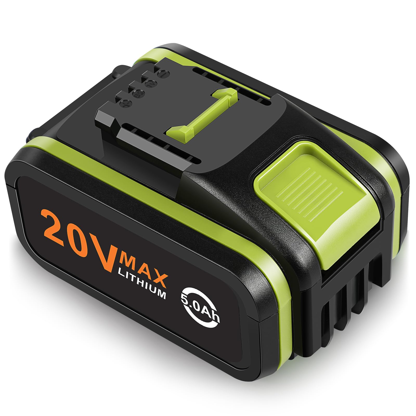 5000mAh 20V Battery for Worx, KEATFE Li-ion Battery Replacement Compatible with Worx 20V Cordless Power Tools WA3551, WA3551.1 WA3553 WA3553.2 WA3641 WG629E WG546E WU268 WX166.4