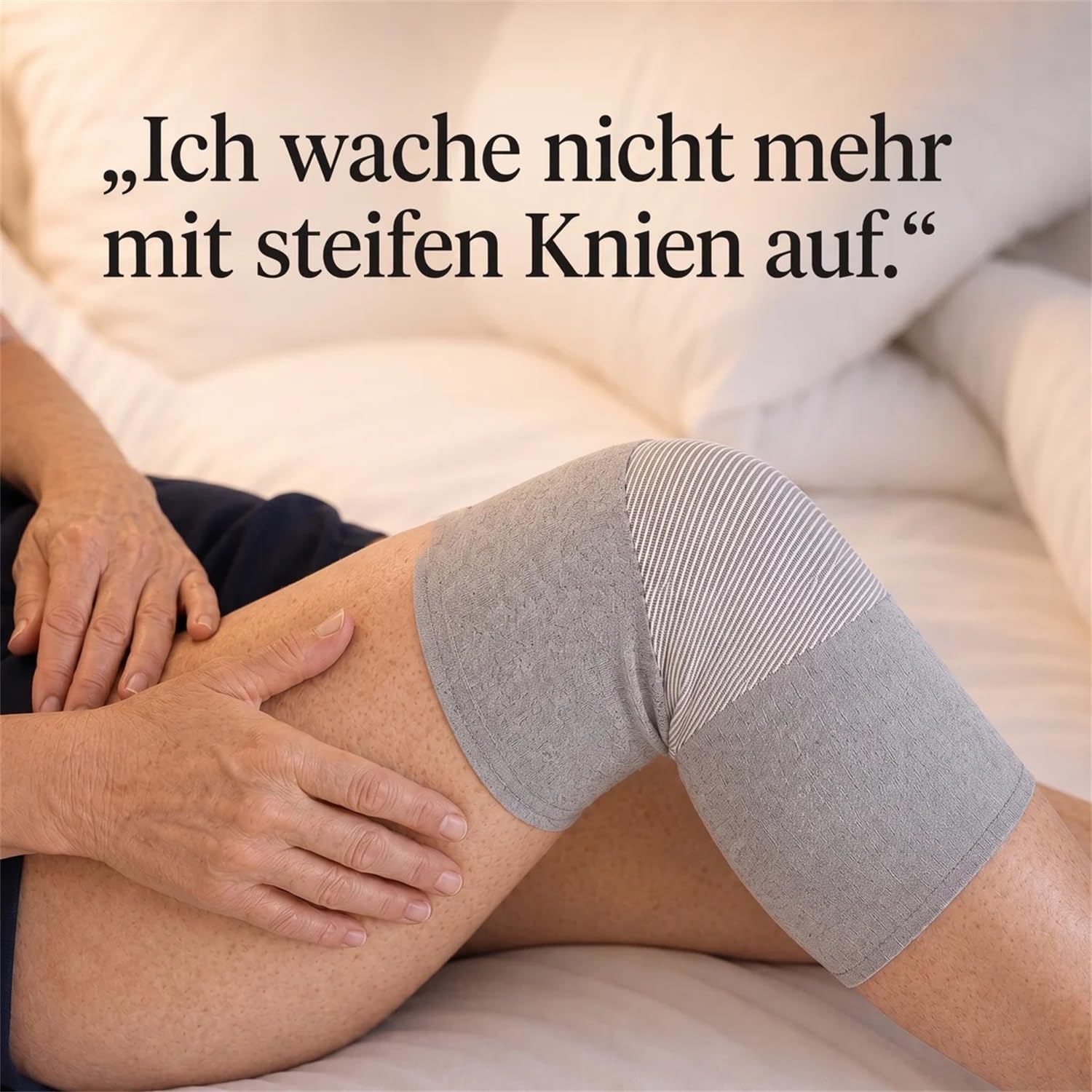 Kniebandage aus Bambusfaser, 2 Stück – atmungsaktiv & rutschfest