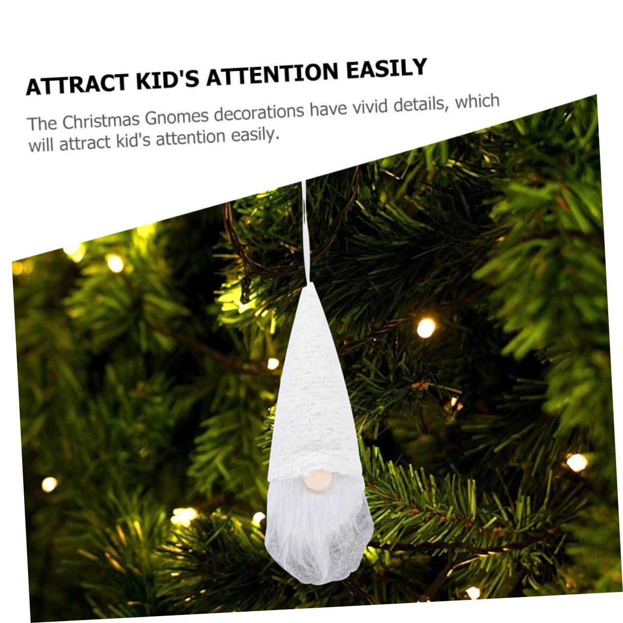 PRETYZOOM 30 Stück Weihnachtspuppe Kleiner Zwerg Weiße Weihnachtszwergpuppe Kleine Schwedische Zwerge Kleine Zwergfiguren Zwerge Dekoration Ornamente Weihnachtsbaumdekoration