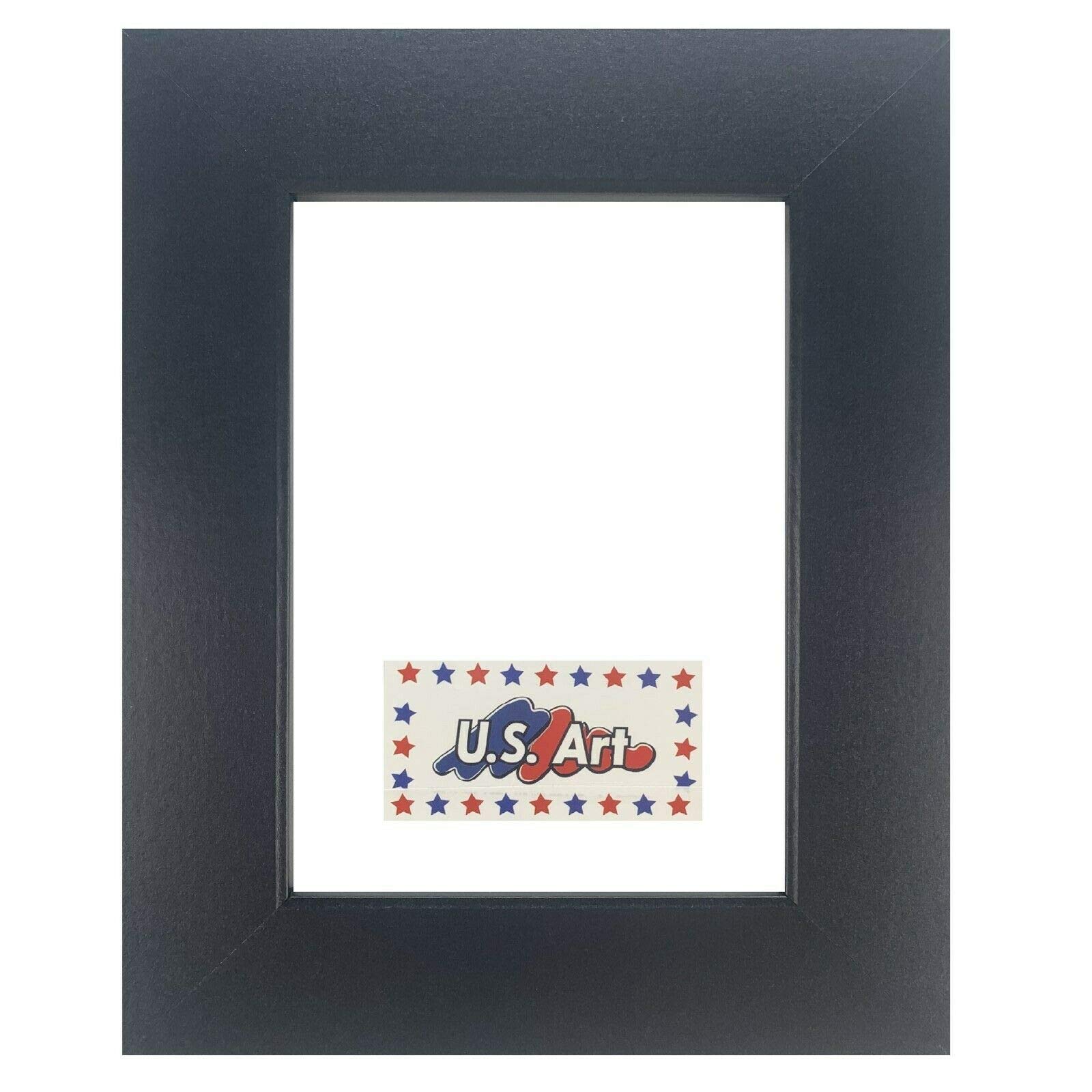 US Art Frames 24x32 Flat Black 1.25 Inch Wide, Smooth Wrapped Wall Decor Picture Poster Photo Frame