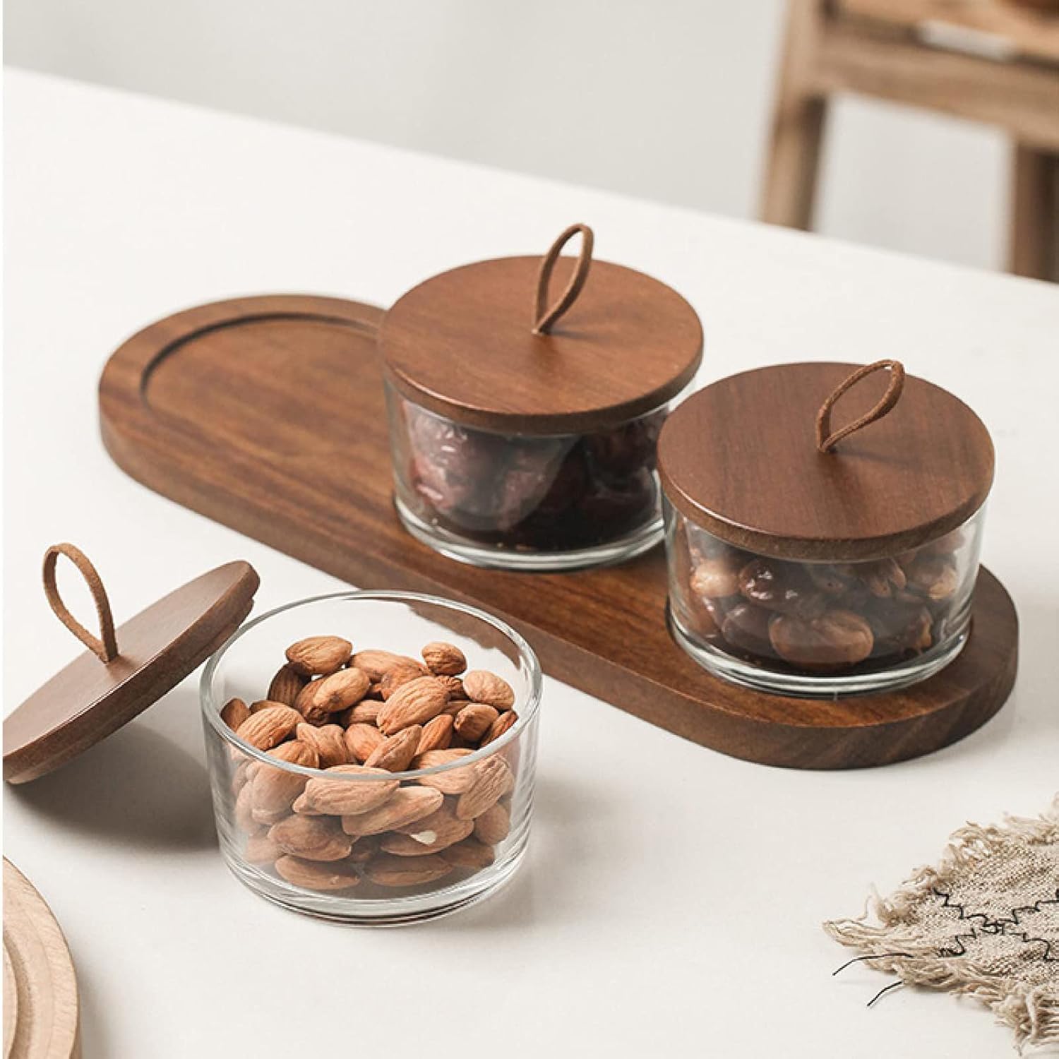Dry Fruit Tray, Fruit and Nut Wooden Divided Serving Liberia Ubuy