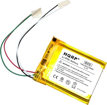 HQRP Battery Compatible with Microsoft Zune 4GB 8GB 16GB, Zune Flash 4GB, Flash 8GB, Zune HSA-00001 HVA-00001 HSA-00003 HVA-00003 HSA-00005 HVA-00005 Digital Media MP3 Player