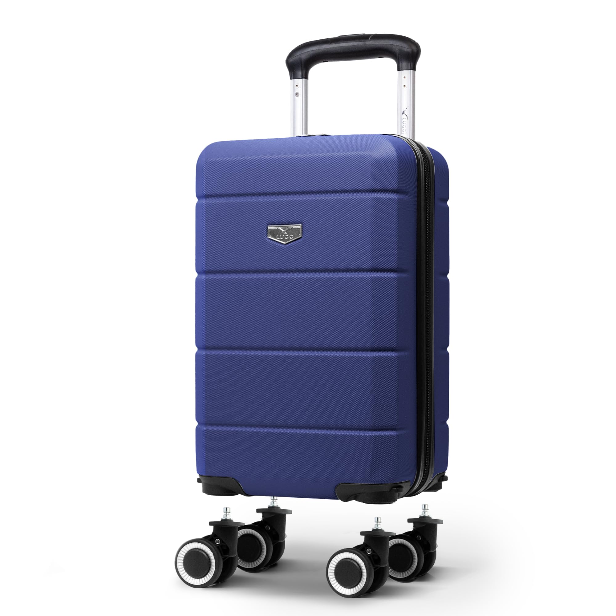 LUGG - Jetset 40cm Suitcase - 40x30x20cm- Ryanair Compatible - Underseat Size - Hard Shell ABS - Spinner & Removable Wheels - Lightweight Travel Luggage- Cream/Brown — view 296