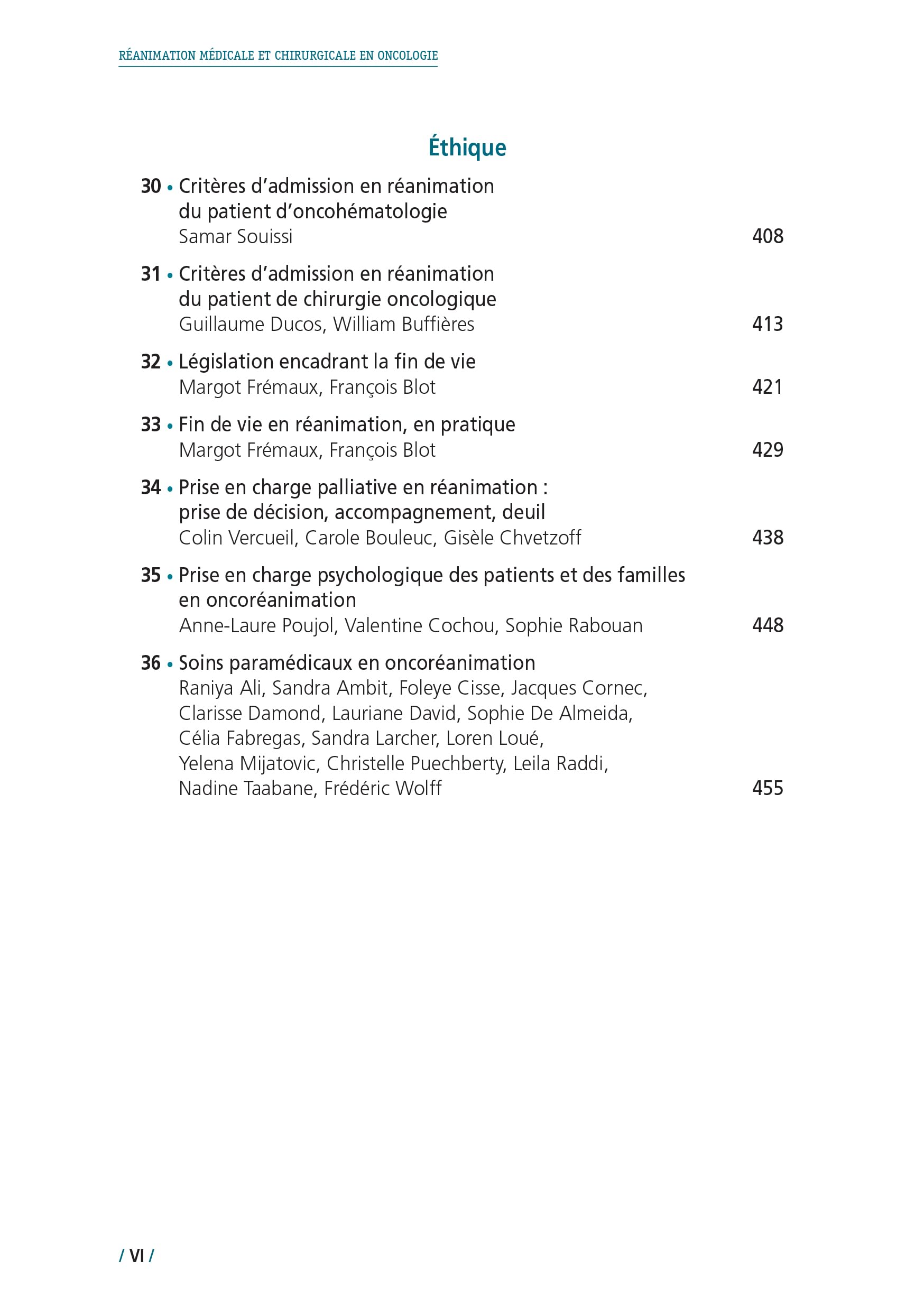 Réanimation médicale et chirurgicale en oncologie: 36 Protocoles actualisés