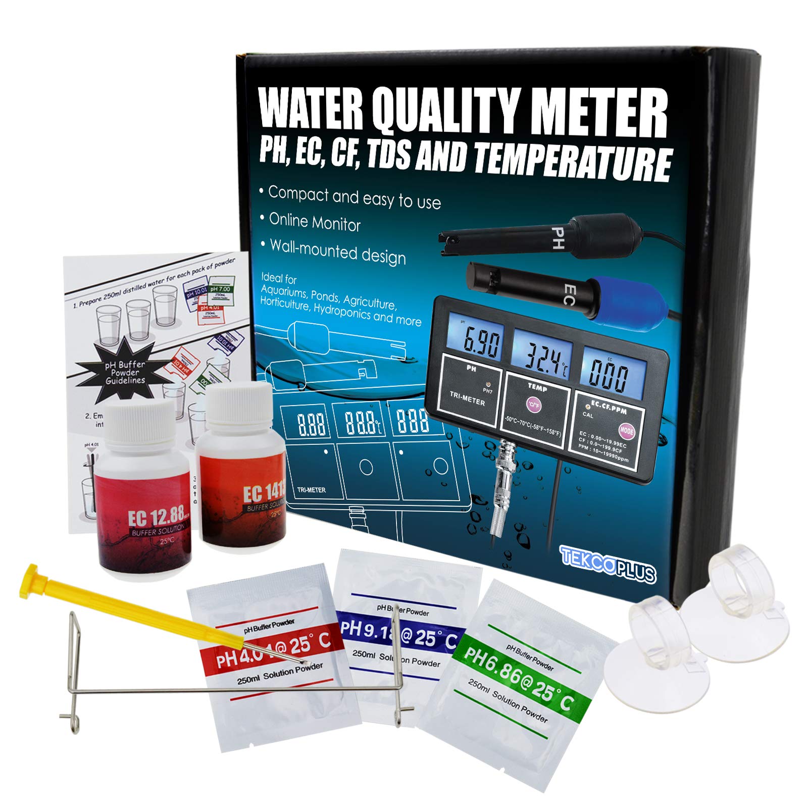 5in1 PH EC CF TDS Temperature Water Quality Rechargeable Multi