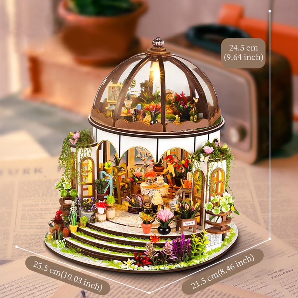 YANGUN Doe-het-zelf Book Nook Kit, 3D-puzzel, houten boekensteun, doe-het-zelf miniatuurhuis met ledlicht en meubels, boekennook bouwset, poppenhuizen, miniatuurhuisset, modelbouwsets voor volwassenen