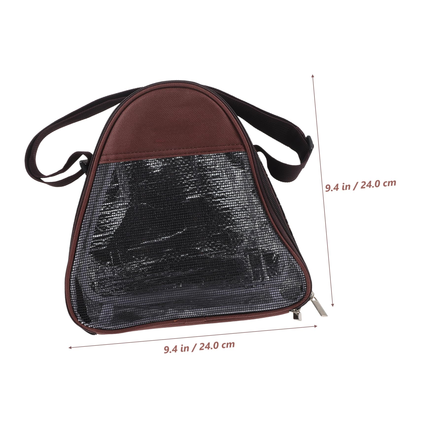 POPETPOP Breathable Rabbit Carrier Bag Mesh Travel Pouch for Hedgehogs Bunnies Pets Triangle Leopard for Outdoor Activities Camping Travel