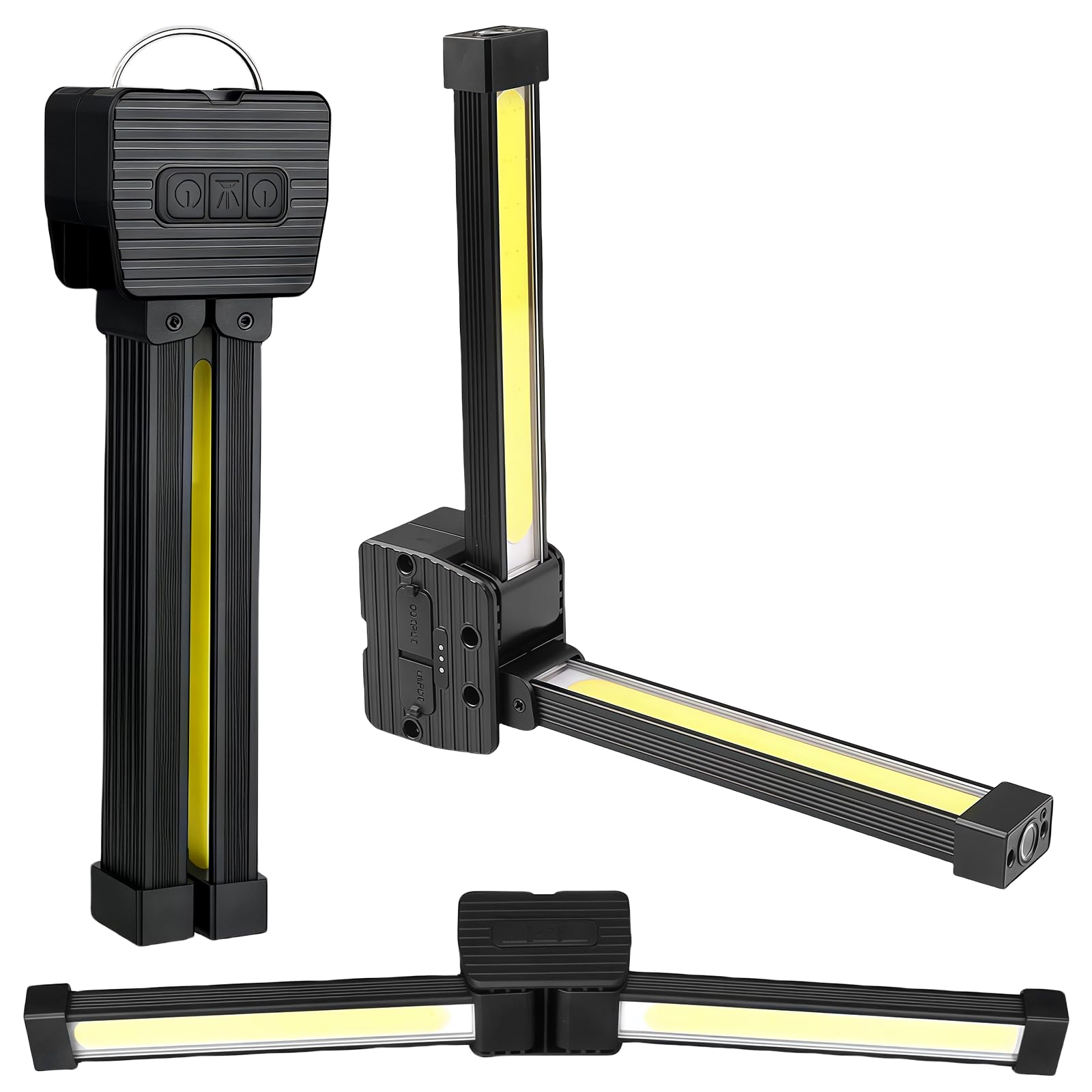 Posing Lamp Gym: lampa gimnastyczna, przenośna, magnetyczna lampa błyskowa LED z hakiem wiszącym, lampa robocza z możliwością składania o 180 stopni, wodoszczelne oświetlenie awaryjne USB do