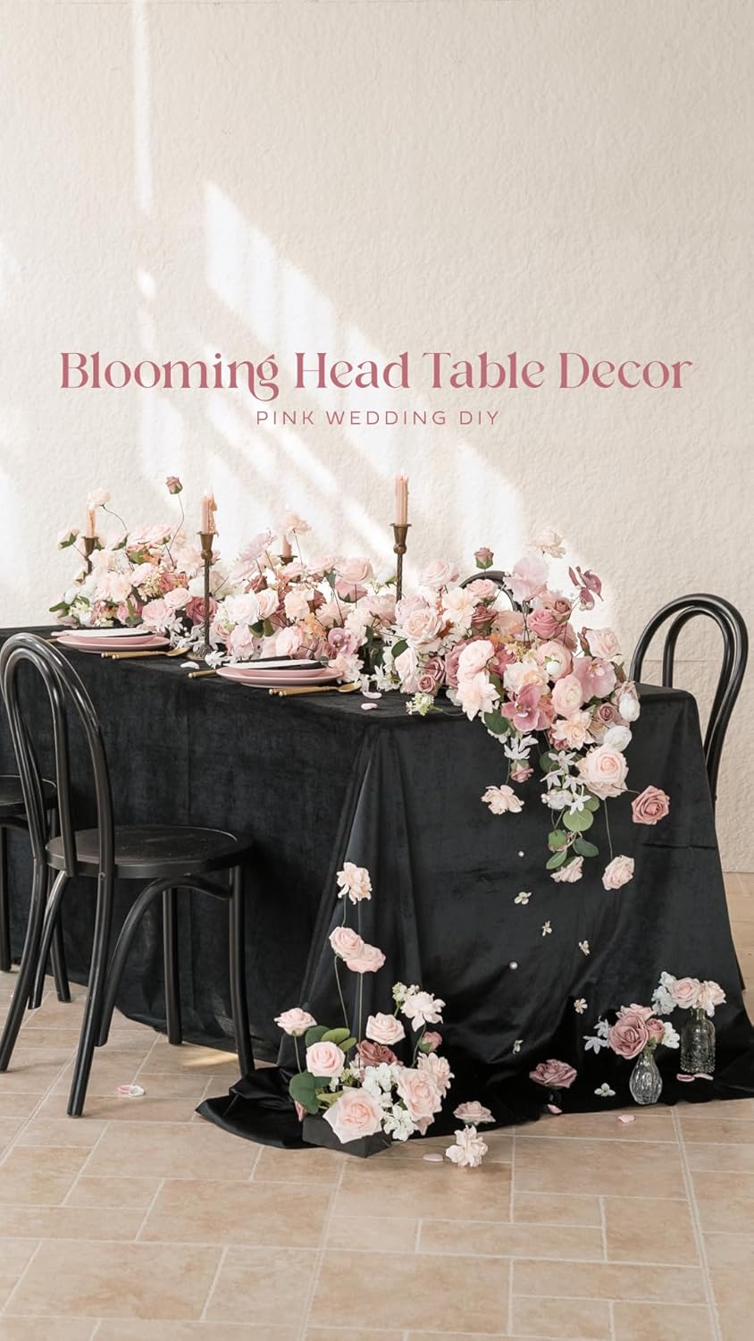 Ling's moment Artificial Flowers 25Pcs Dusty Rose Roses Decor w/Stems,3" Real Touch DIY Foam Floral for Wedding Bouquet/Centerpieces, Outdoors Party Backdrop, Room/Table, and Garden/Pot Decorations - Image 5