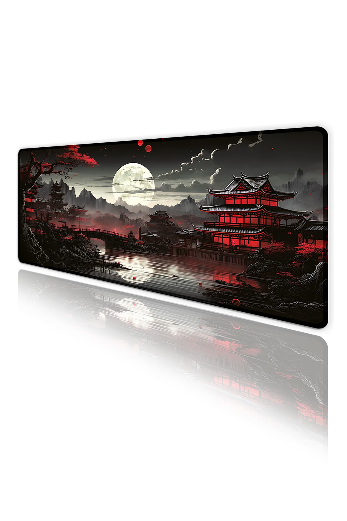 Japon Minka Temalı Gamer Kaymaz Masa Üstü Oyun Gaming Klavye Mouse Pad 70x30cm