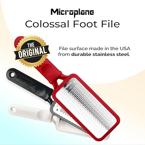 Vista 11 de Escofina para pedicura Microplane, tamaño gigante, Blanco