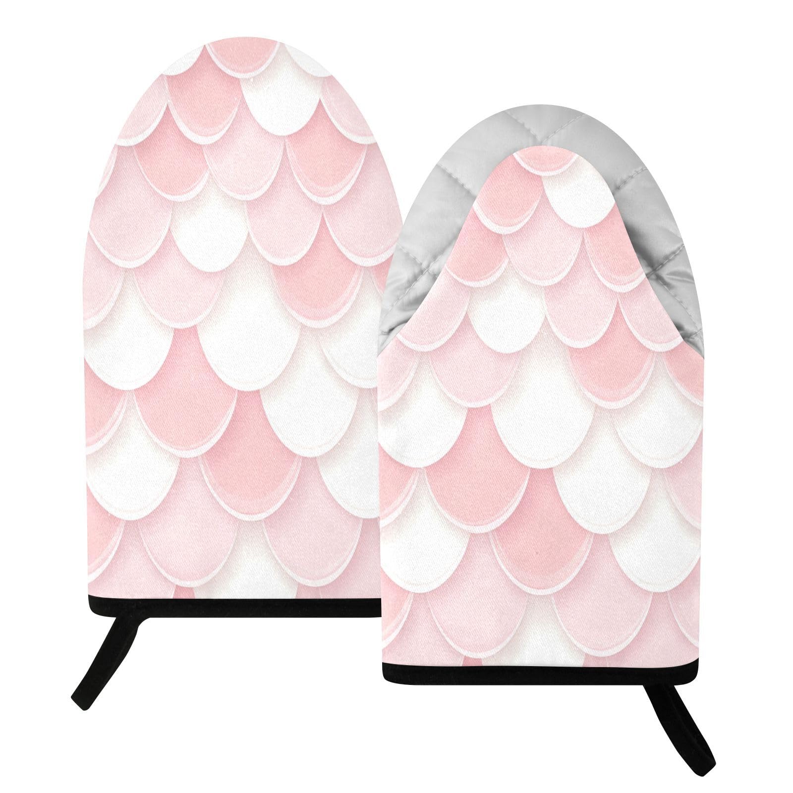 BURSTDDY Scales Oven Mitt,Heat Resistant Kitchen Mitts for Cooking
