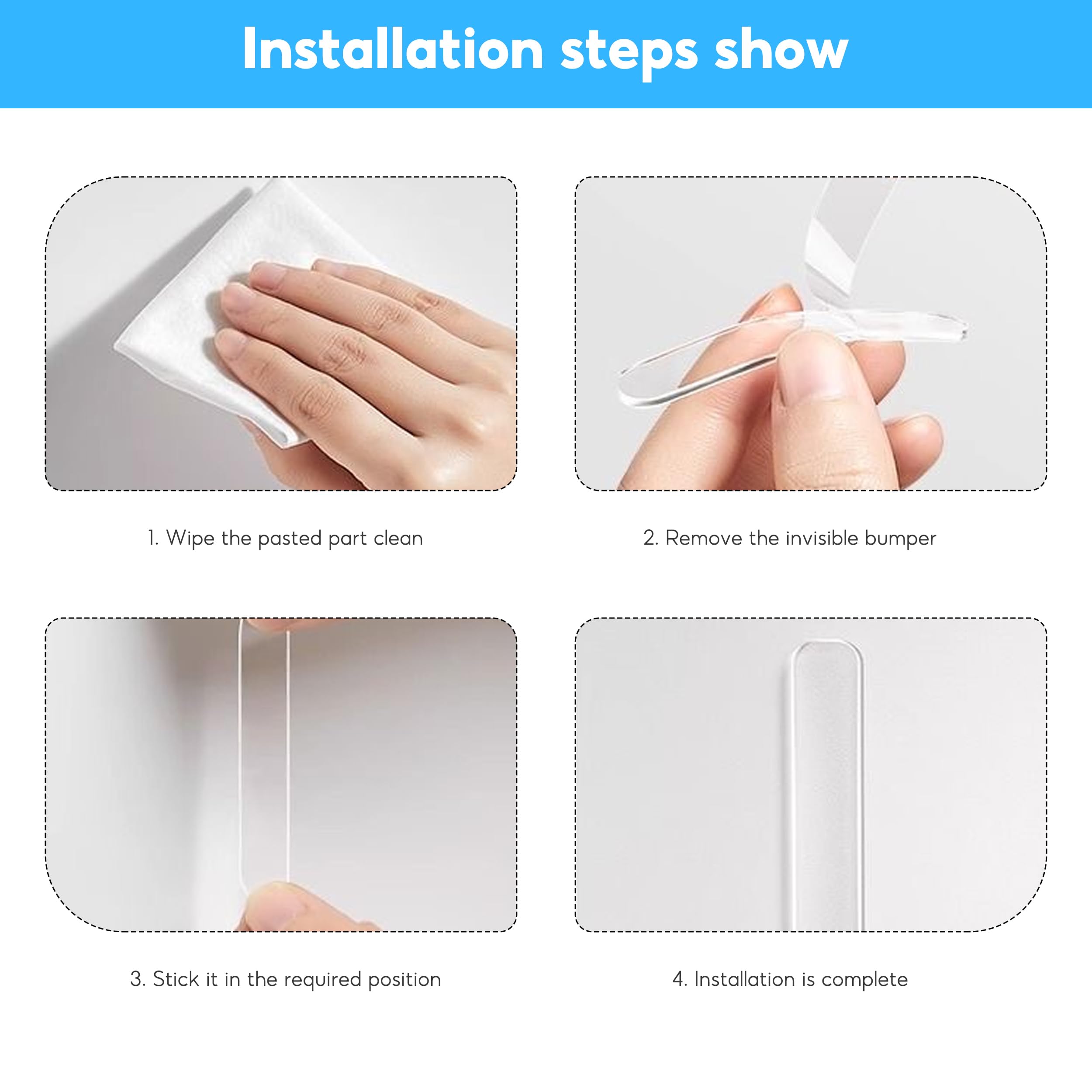 Furniture Bumpers, 200 PCS Door Pads Stop Slamming, Silicone Cupboard Door StoppersDoor Silencer for Furniture Doors Protectors - Image 4