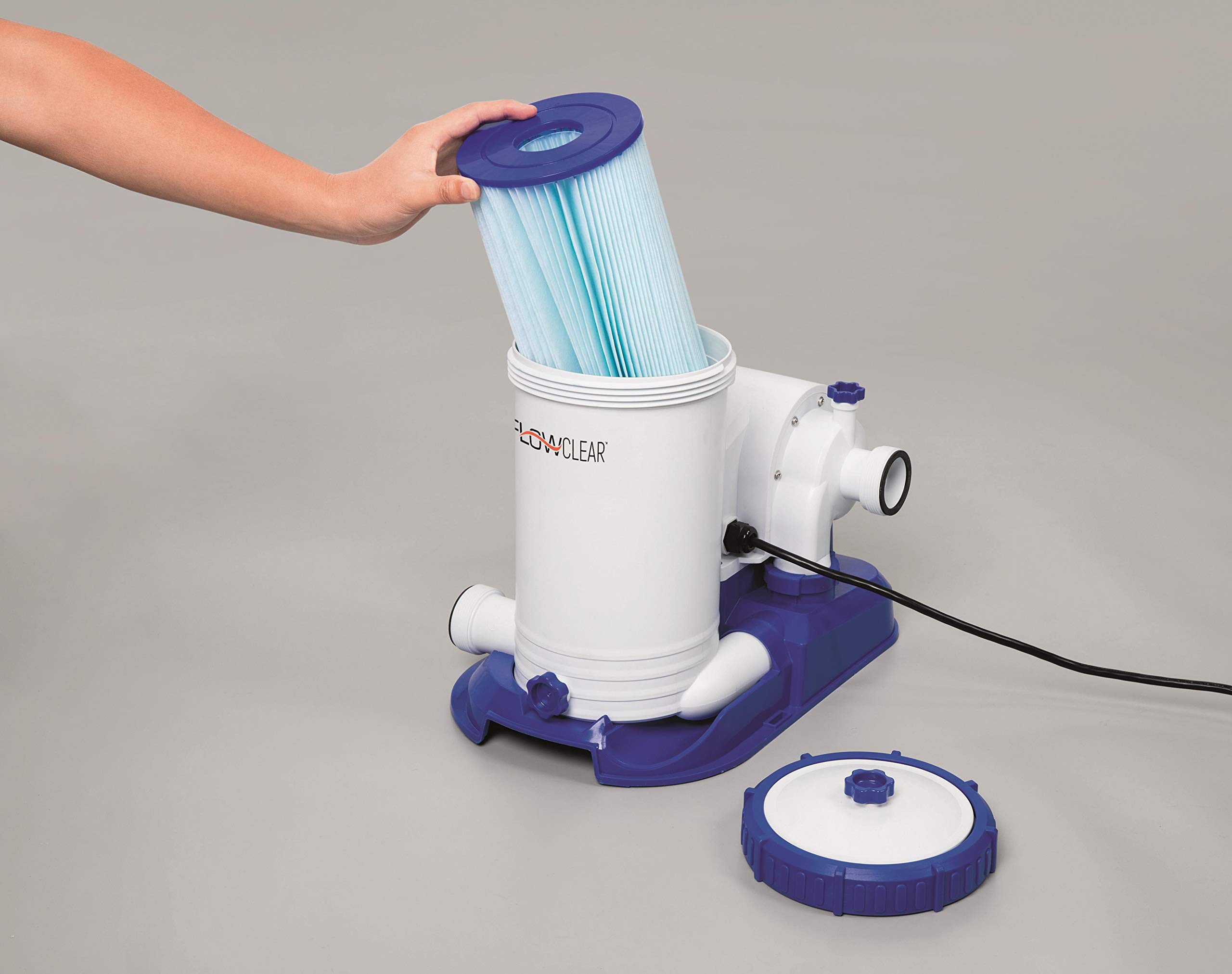 Bestway 58391 FLOWCLEAR Bomba de filtro 9.463 l/h, 220 – 240 V ~/50Hz, transformador 12 V kl. 3, 350 W, TÜV/GS H, multicolor