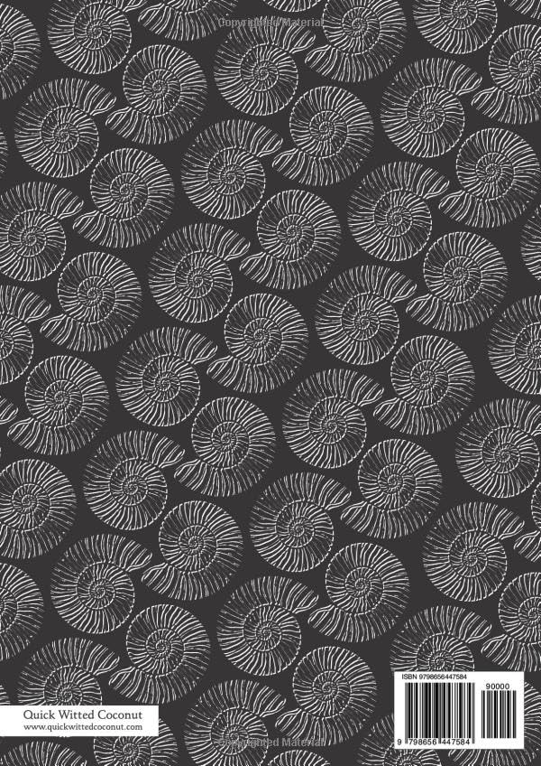Fossil Notebook - Lined Pages - A4 - Premium: (Black Edition) Fun notebook 192 lined pages (A4 / 8.27x11.69 inches / 21x29.7cm) - Image 2