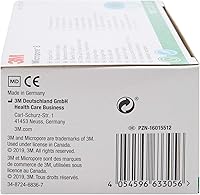 Vista 4 de 3M Micropore Skin Friendly Silicone Medical Tape, 1 Inch X 5-1/2 Yard, Blue, 12 Rolls, 1 Pack