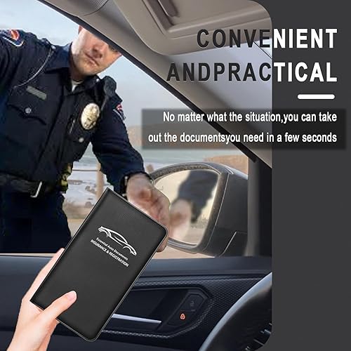 Miniatura 6 de Soporte para tarjetas de seguro y registro de automóvil  para todos los autos BMW Ford Tesla Cadillac  Tarjetas de tienda, licencia de