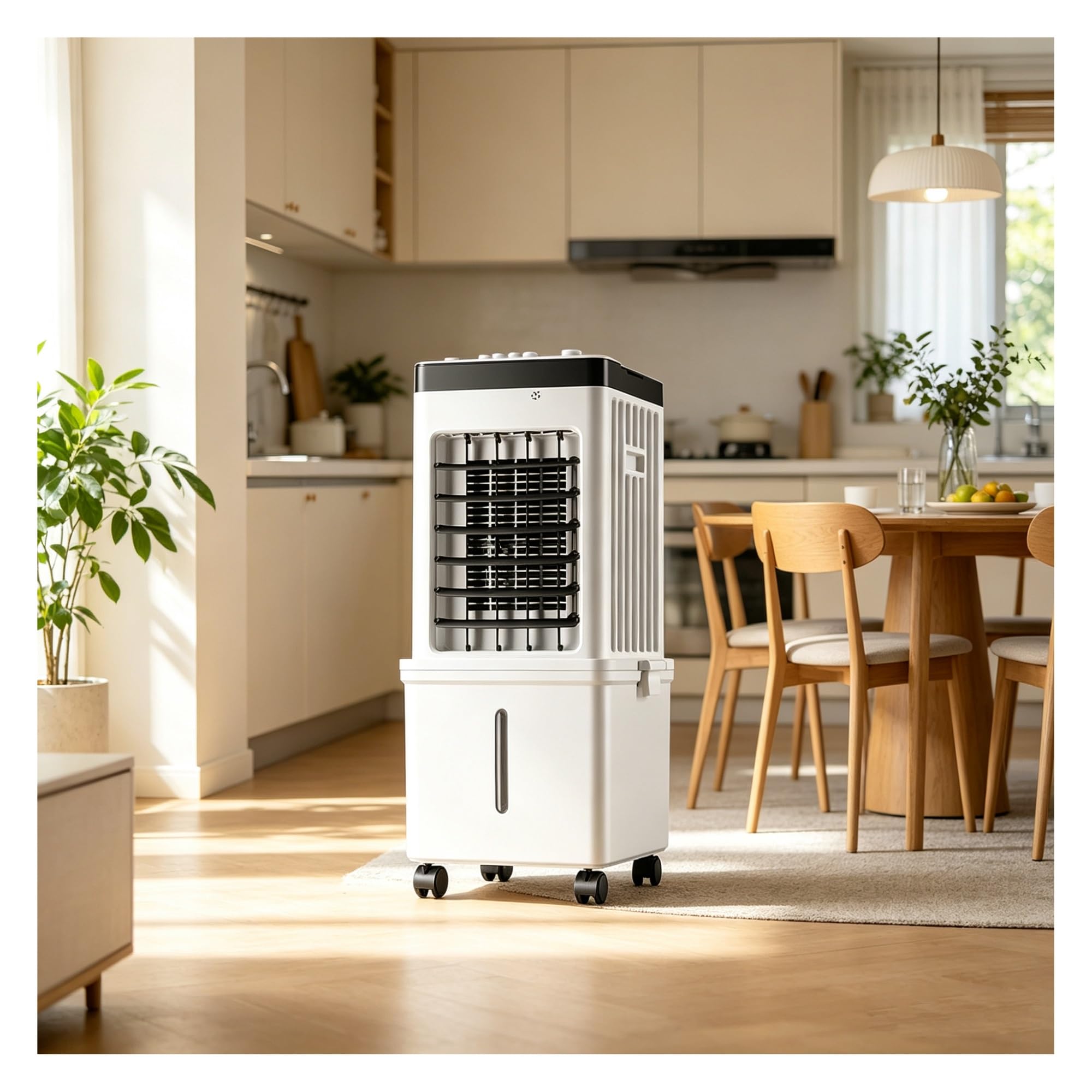 QWEASDF Portable Evaporative Air Cooler，Quiet Windowless Swamp