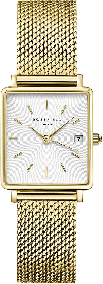 Rosefield Orologio Analogico da Donna The Boxy XS - Oro - ? 24 mm :  Amazon.it: Orologi