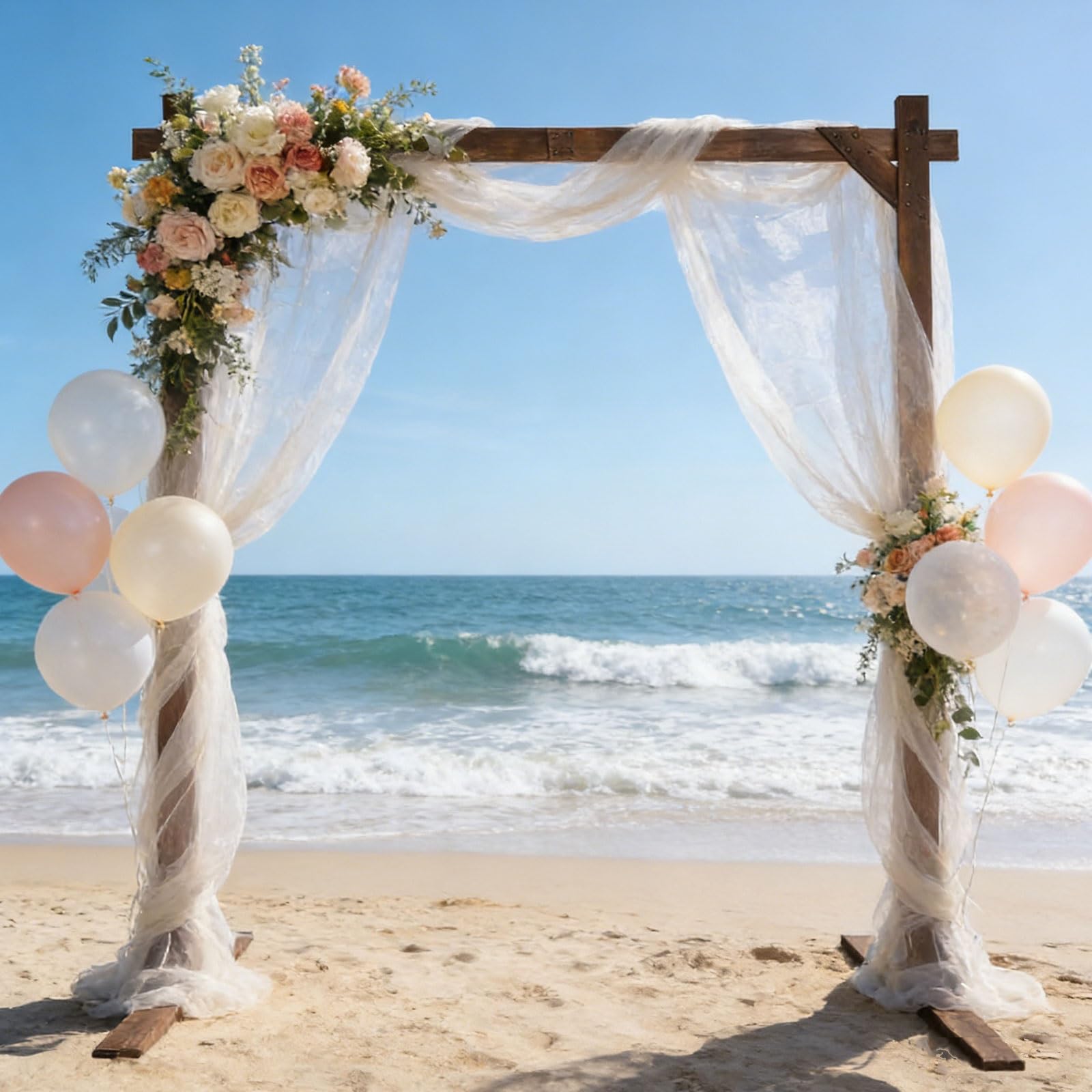 Retro Traubogen Holz Hochzeit Bogen Rosenbogen Hintergrundständer,for Innen- und Außenbereich,Rasen,Garten,eckig,Fotokabine Hintergrundständer,Garten Decoration,für Hochzeit