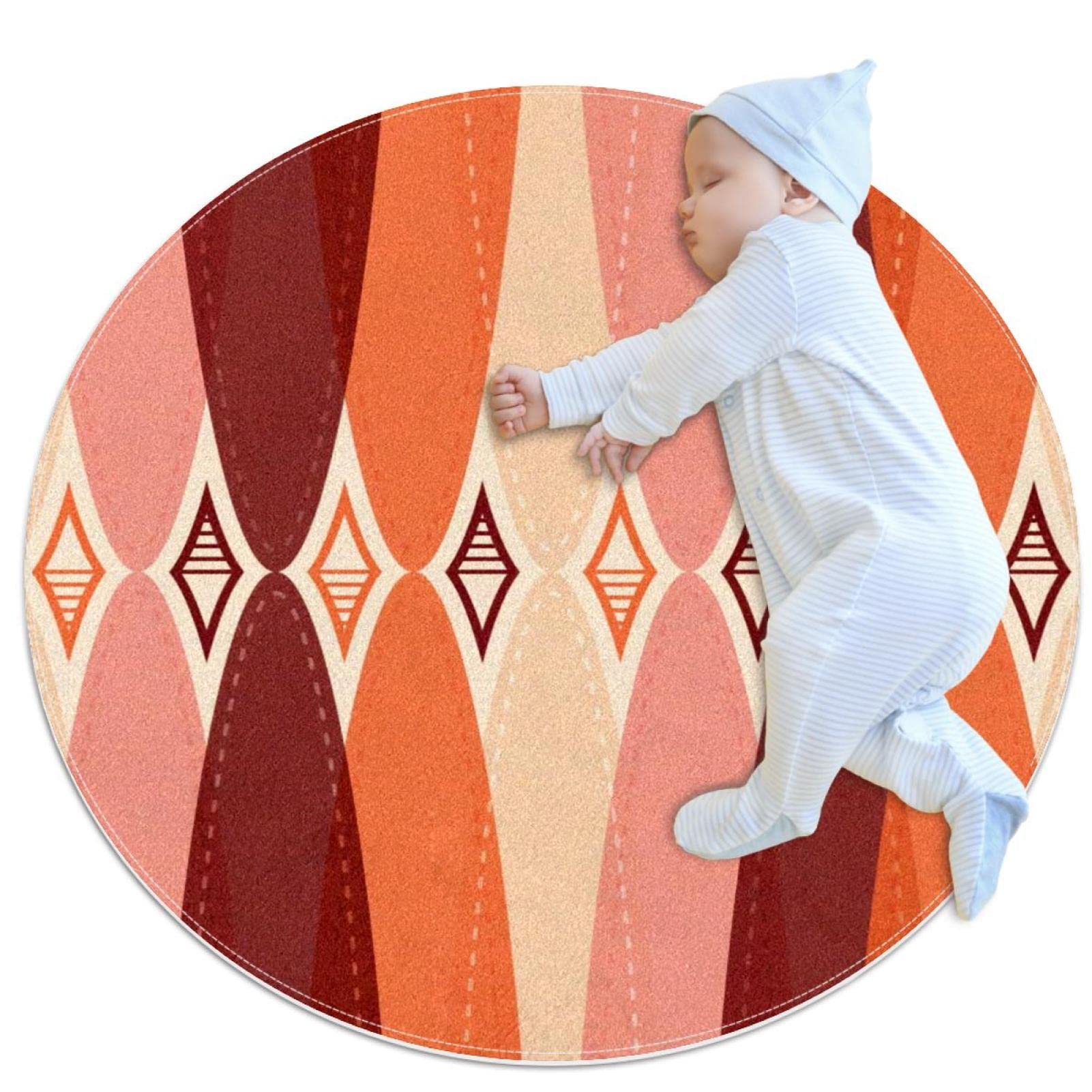 Tapis antidérapant rond pour chambre enfant et salle de bain