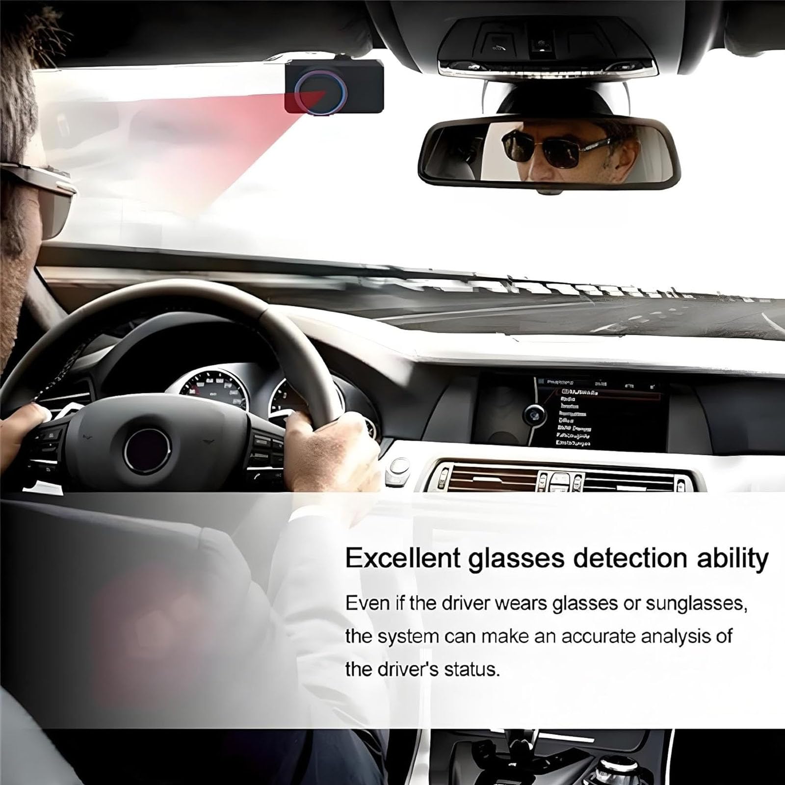 Dispositivo di allarme per la guida dell'affaticamento, monitor del sonno con messaggio vocale, avviso di sicurezza compatto per auto per prevenire l'affaticamento del guidatore