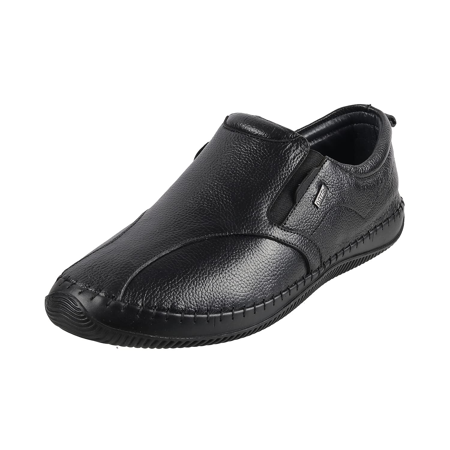 Metro Mens Leather Black Mocassin (Size (7 UK (41 EU)) (B09X799KLH) Amazon Price History, Amazon Price Tracker