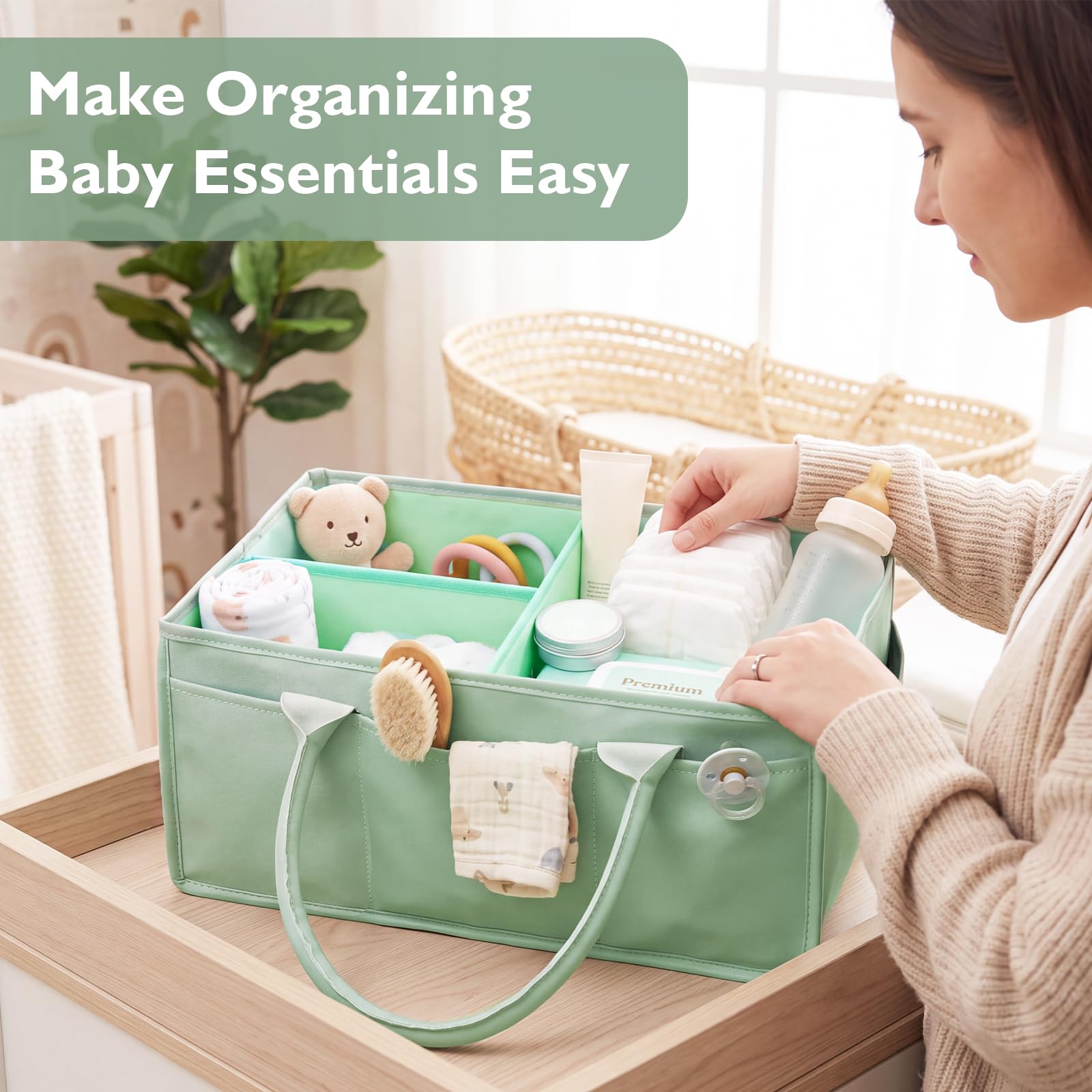 WERNNSAI Organizer per pannolini per bambini, regalo portatile per baby shower