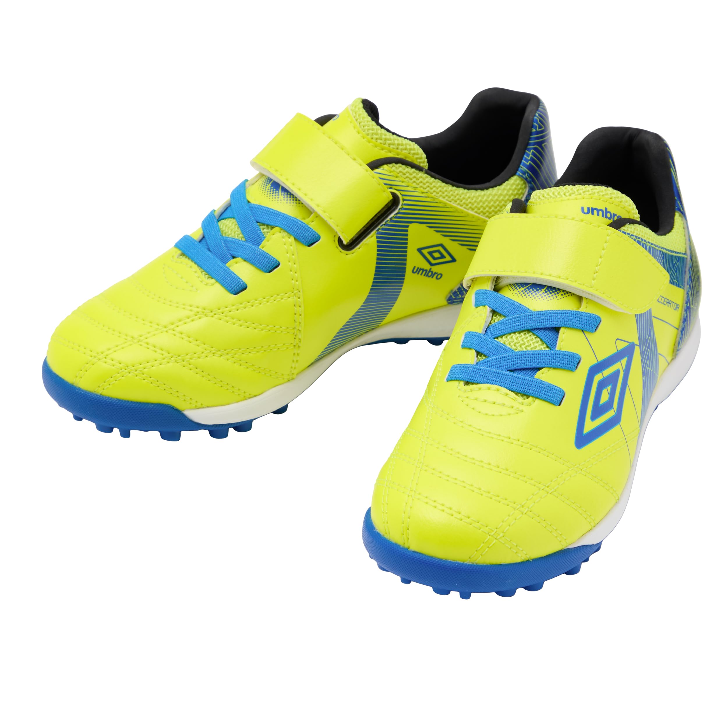 Umbro ユニセックス子供 サッカー 運動靴 アクセレイタ JR Wide ワイド 屈曲性 クッション性 反発性 通学 ジュニア キッズ 子供トレーニングシューズ - 1
